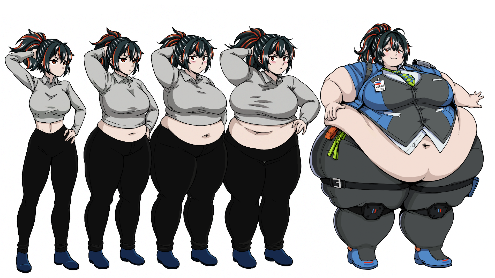 Transformation commission weight gain artwork