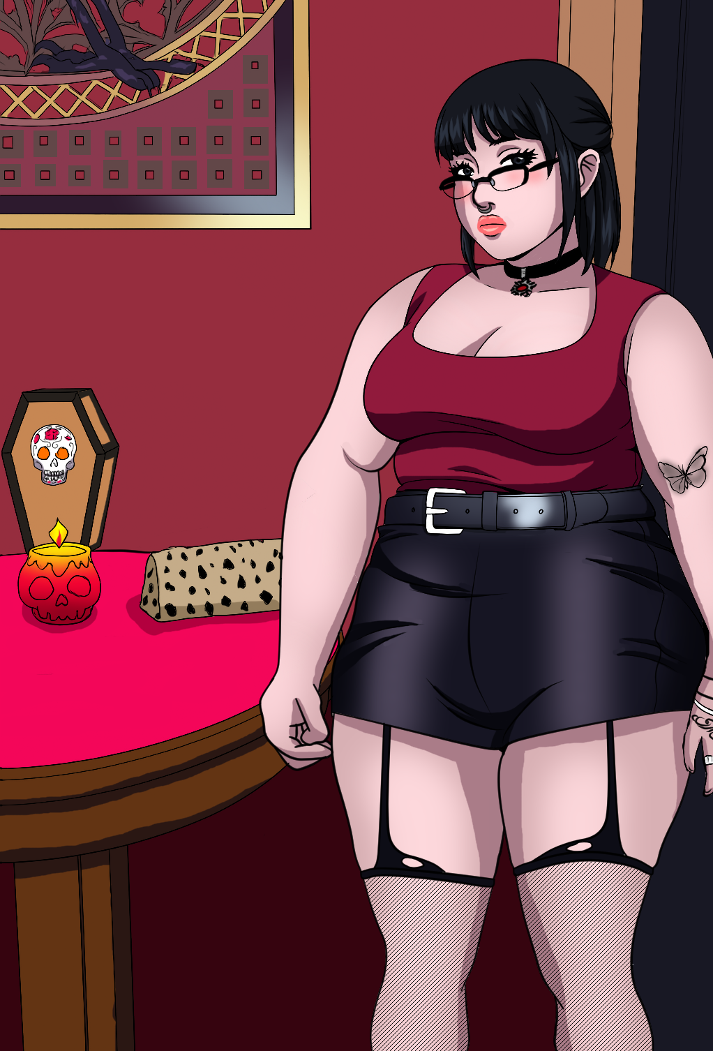 Fatty commission weight gain artwork